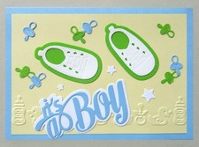 Karte zur Geburt Taufe Baby