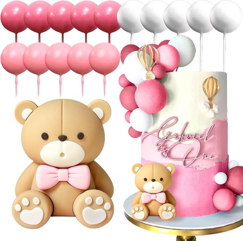 Teddybär tortendeko taufe - teddybär,