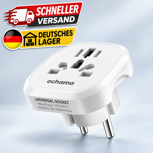 Universal reiseadapter - eu,
