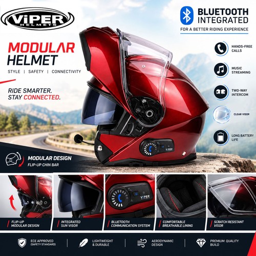 Motorradhelm mit bluetooth - motorradhelm,