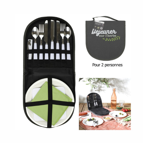 Picknick set personen - 2, stahl