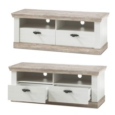 TV-Lowboard Pinie weiß