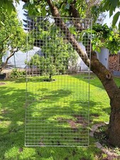 Gitterwand  Dekogitter Präsentation verchromt 2 m Hoch 1,50 m breit