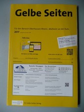 Adressbuch, Gelbe Seiten Oberhausen Rheinl. Mülheim an der Ruhr ,2017,324 Seiten