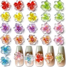 50pcs 3D Blume Nagel Charms