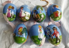 7  OSTEREIER HANDBEMALT MIT