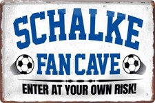 Blechschild Fußball Schalke