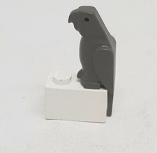Lego 1 x Papagei 2546 alt dunkelgrau Tier Zubehör Minifigur Piraten Ritter