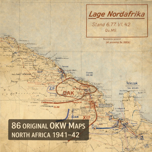 Afrika korps lagekarten - afrika,