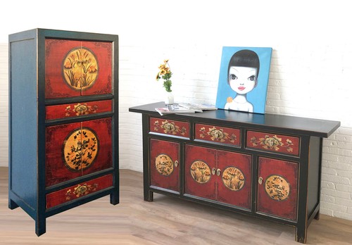 Vintage möbel asia sideboard - vintage,