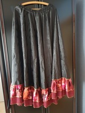 Bauchtanz Gypsy Rock schwarz Mit bunter Borte