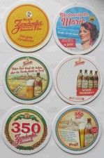 6 schöne neue  Bierdeckel -