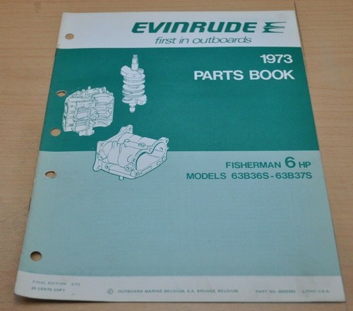 Omc evinrude 1973 parts book - 1973,