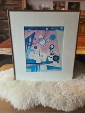 Bild von Kandinsky in bronze farbenen Alu Bilderrahmen Rahmen