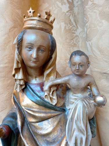 Madonna gips und eckkonsole - madonna,