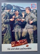 Langnese Eis Likör Konfekt Bundeswehr Soldaten 1977 Vintage Ad Werbung Reklame