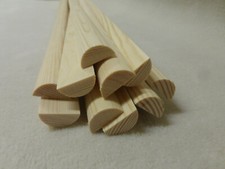 1Stk  90cm Halbrundleiste Kiefer 10x20mm Halbrund Holzleisten