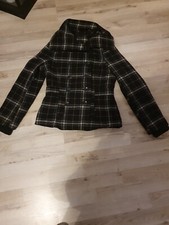 Blind Date Jacke Schwarz Kariert Gr.38