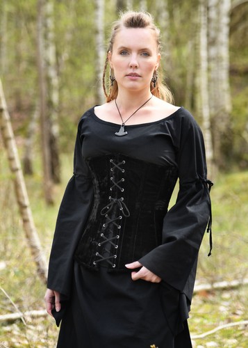 Corsage aus samt - corsage, samt,