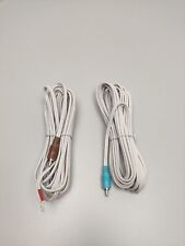 2x Neue Bose Lautsprecher Kabel weiß Chich Stecker  Braun+Hell Blau 2x 6,1 M M31