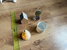 Weihnachtsdeko Windlicht Haus, Baum, Teelichthalter & Glasstern Set Weihnachten