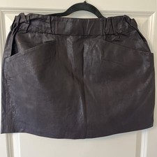 ZARA Minirock dunkelbraun