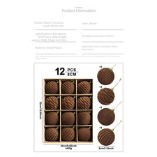 Flocked 8cm Christmas Ball