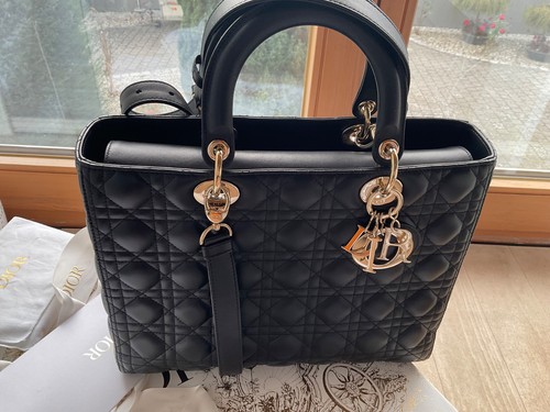 Lady dior tasche schwarz - tasche, groß