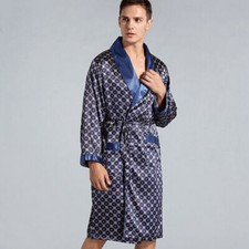 Satin Bademantel Herren Kimono
