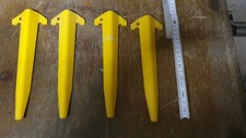 4 ZELTHÄRINGE TENT STAKES PVC US ARMY ZELT REFORGER REO M35 MUTT M151 AIRFIELD