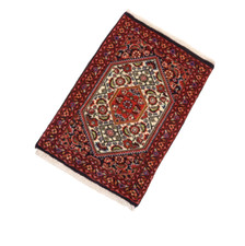 Handgeknüpft Orientteppich Bidjar Perserteppich   65 x 43 CM  Auto Fußmatten