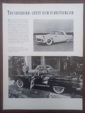 Ford Thunderbird, Schaufenster, Bericht, 1955