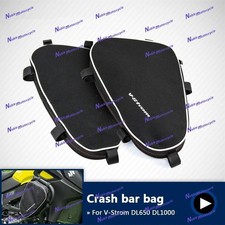 2x Motorrad Werkzeugtaschen Rahmen-Sturzbügel passt für Suzuki V-Strom DL1000