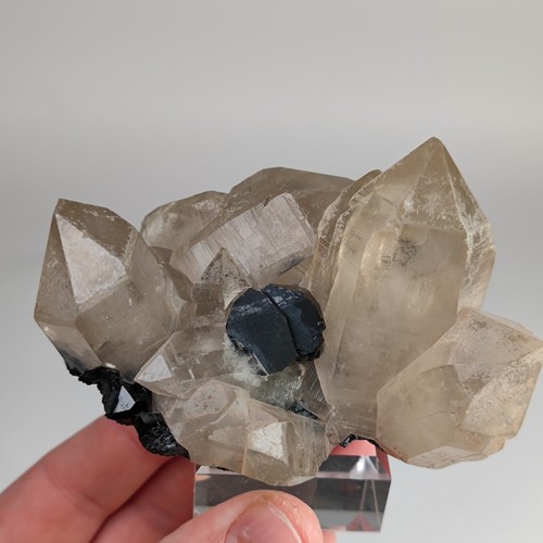 Rauchquarz stufe mit - stufe,