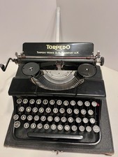 Torpedo Schreibmaschine Antik im Koffer Reiseschreibmaschine