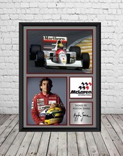 Ayrton Senna signed Fotodruck