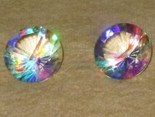 1x MYSTIC QUARZ TOPAS 31 Ct. EDELSTEIN Brillantschliff ! synthetisch hergestellt