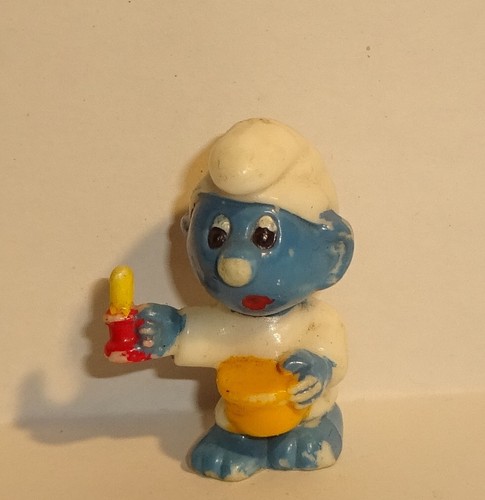 Schlafmütze schlumpf mit gelb - schlumpf,