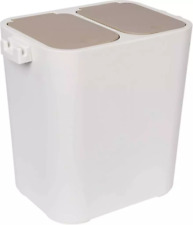 ONVAYA® Mülltrennsystem Ben 18 L | zwei Fächer | Mülleimer Abfalleimer Beige