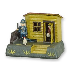 Mehrfarbige Gusseisen-Spardose