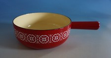 Fonduetop Topf emailliert rot
