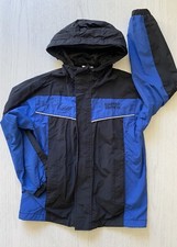 YIGGA leichte JUNGEN Kinder Regen Jacke Wind- & Regenjacke 140 schwarz/blau GUT
