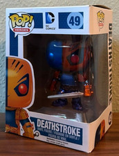 Funko POP #49 DC Comics DEATHSTROKE (Metallic Version) ca. 10cm Figur NEU+OVP
