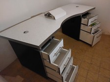 Maniküretisch mit Absaugung, Tisch für Nagelstudio,L 190 cm, B 80cm, H 76cm