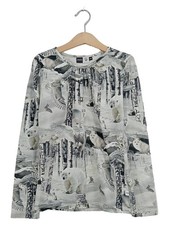molo Kinder Langarmshirt 140 Mehrfarbig Wintertiere Eisbär Eule Fuchs Baumwolle
