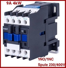 Leistungsschütz Magnetschütz Installationsschütz Relais 9A 4kW Spule 230V AC