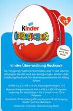 Ferrero Kinder Überraschung Rucksack, neu, aus der Sammelaktion 2025