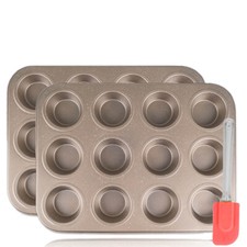 2x 12er Gold Muffinform