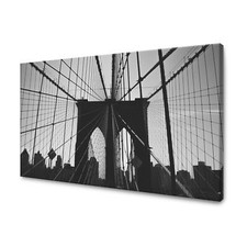CANVAS Leinwandbilder Wandbilder Kunstdruck Brooklyn Bridge Größe 40x30-120x80cm