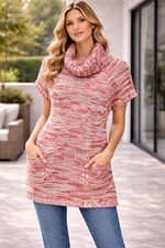 Strick longpulli mit - strick-longpulli,